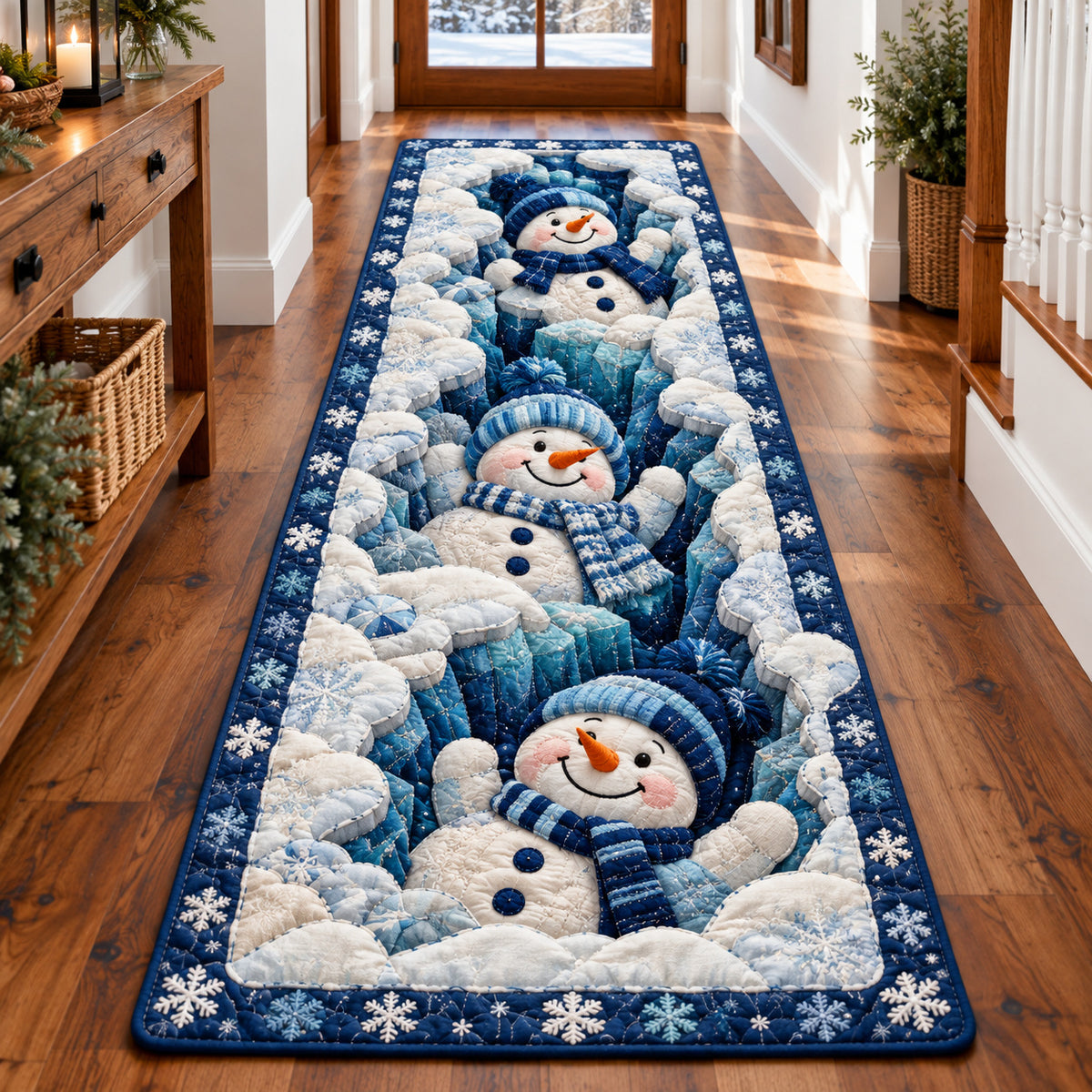 Snowman Frostbite Runner Rug GFTONPT2064