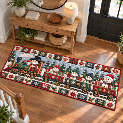 Snowman Snowflakes Runner Rug GFTONPT2069