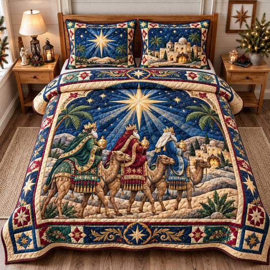 Nativity Eternal Peace 3-Piece Quilted Bedding Set GFTONPT2081
