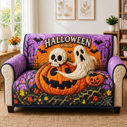 Pumpkin Moon Quilted Sofa Cover GFTONPT211