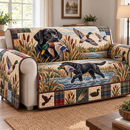 Labrador Retriever Quilted Sofa Cover GFTONPT2158