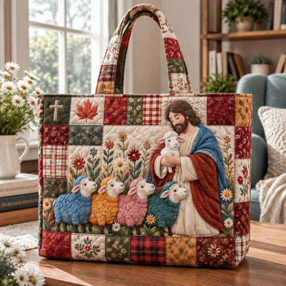 Sheep God Quilted Tote Bag GFTONPT2183
