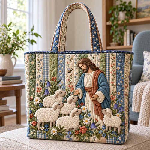 God Sheep Quilted Tote Bag GFTONPT2185