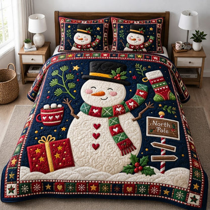 Winter Magic 3-Piece Quilted Bedding Set GFTONPT219