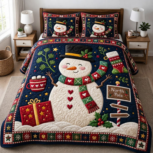 Winter Magic 3-Piece Quilted Bedding Set GFTONPT219