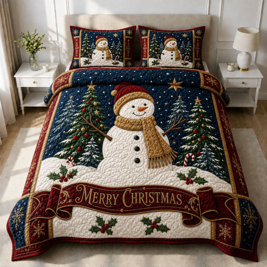 Frosty Wishes 3-Piece Quilted Bedding Set GFTONPT220