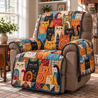 Cat Quilting Quilted Sofa Cover GFTONPT2212
