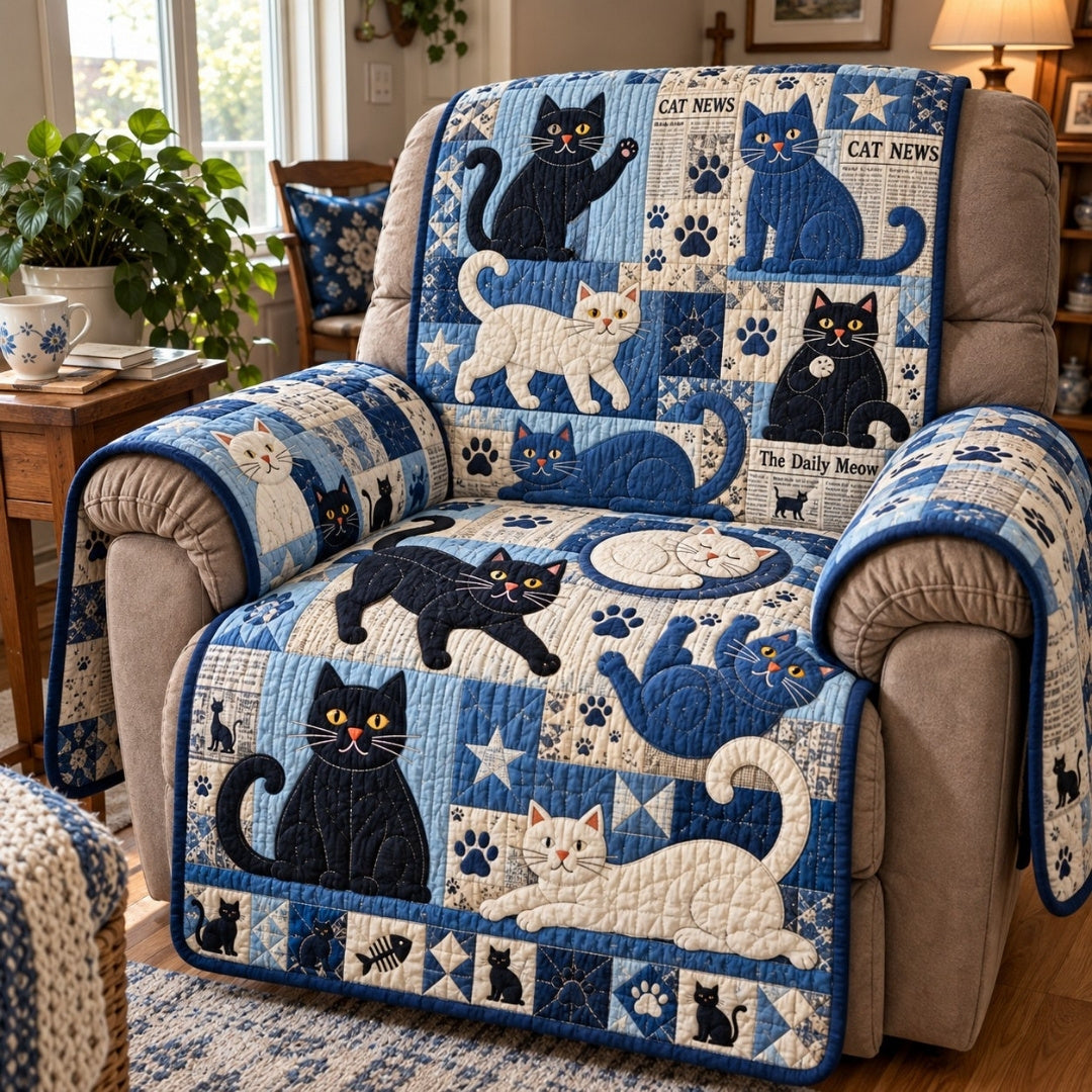 Cat Comfort Quilted Sofa Cover GFTONPT2217