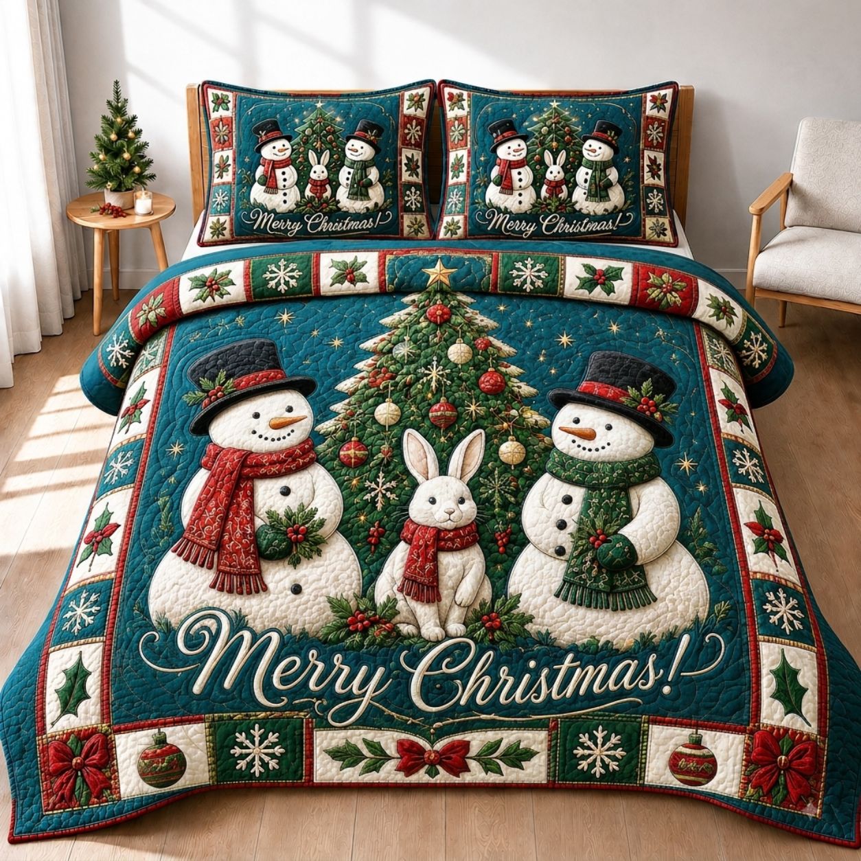 Winter Wonder 3-Piece Quilted Bedding Set GFTONPT222