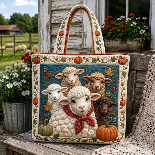 Sheep Pasture Quilted Tote Bag GFTONPT225