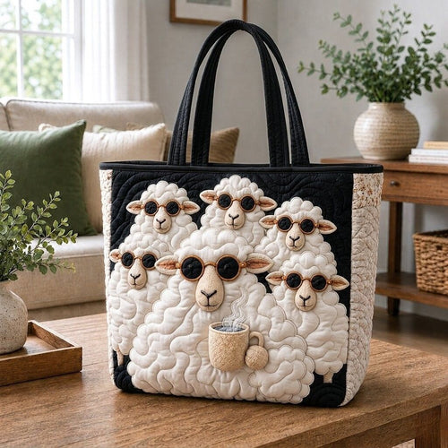 Sheep Valley Quilted Tote Bag GFTONPT227