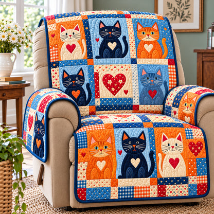 Cat Loving Quilted Sofa Cover GFTONPT2274