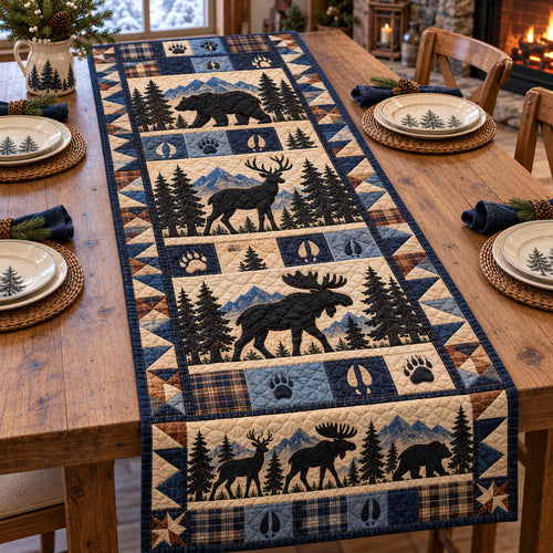 Rustic Woodland Quilted Table Runner GFTONPT2288