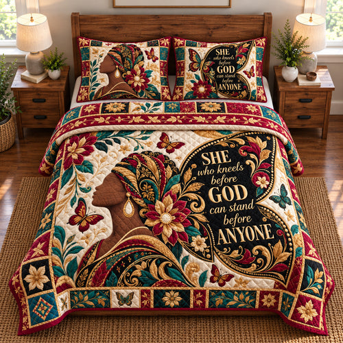 Melanin Spirit 3-Piece Quilted Bedding Set GFTONPT2341