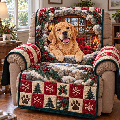 Golden Retriever Cozy Quilted Sofa Cover GFTONPT2353