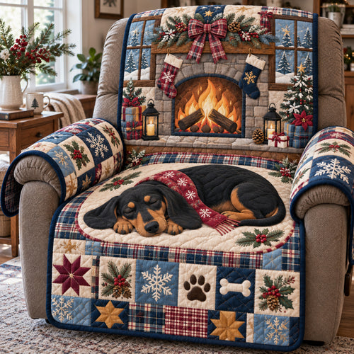 Sleeping Dachshund Quilted Sofa Cover GFTONPT2360
