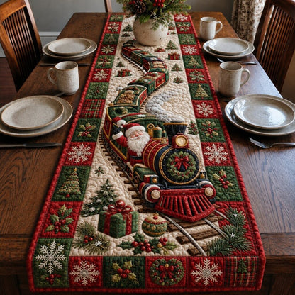 Christmas Train Noel Quilted Table Runner GFTONPT294