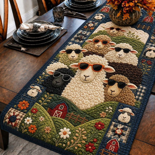 Sheep Grove Quilted Table Runner GFTONPT321