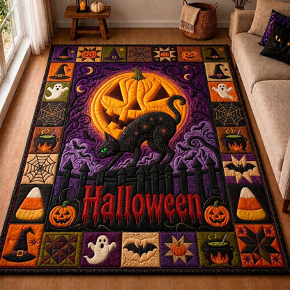 Black Cat Eclipse Area Rug GFTONPT336