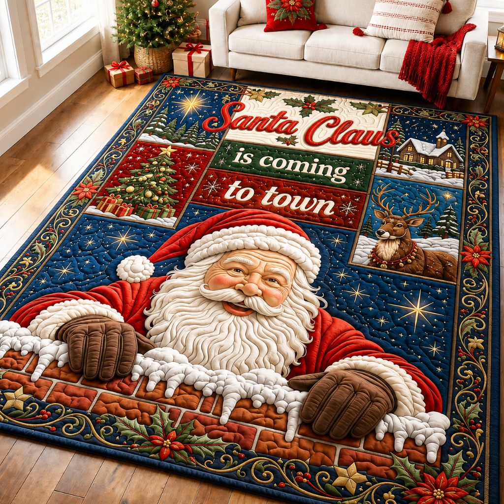 Santa Claus Homecoming Area Rug GFTONPT359