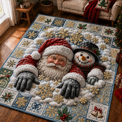 Santa Snowfall Area Rug GFTONPT360