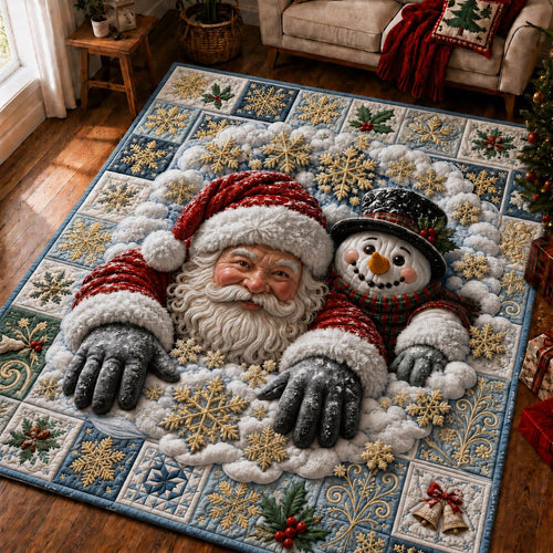Santa Snowfall Area Rug GFTONPT360