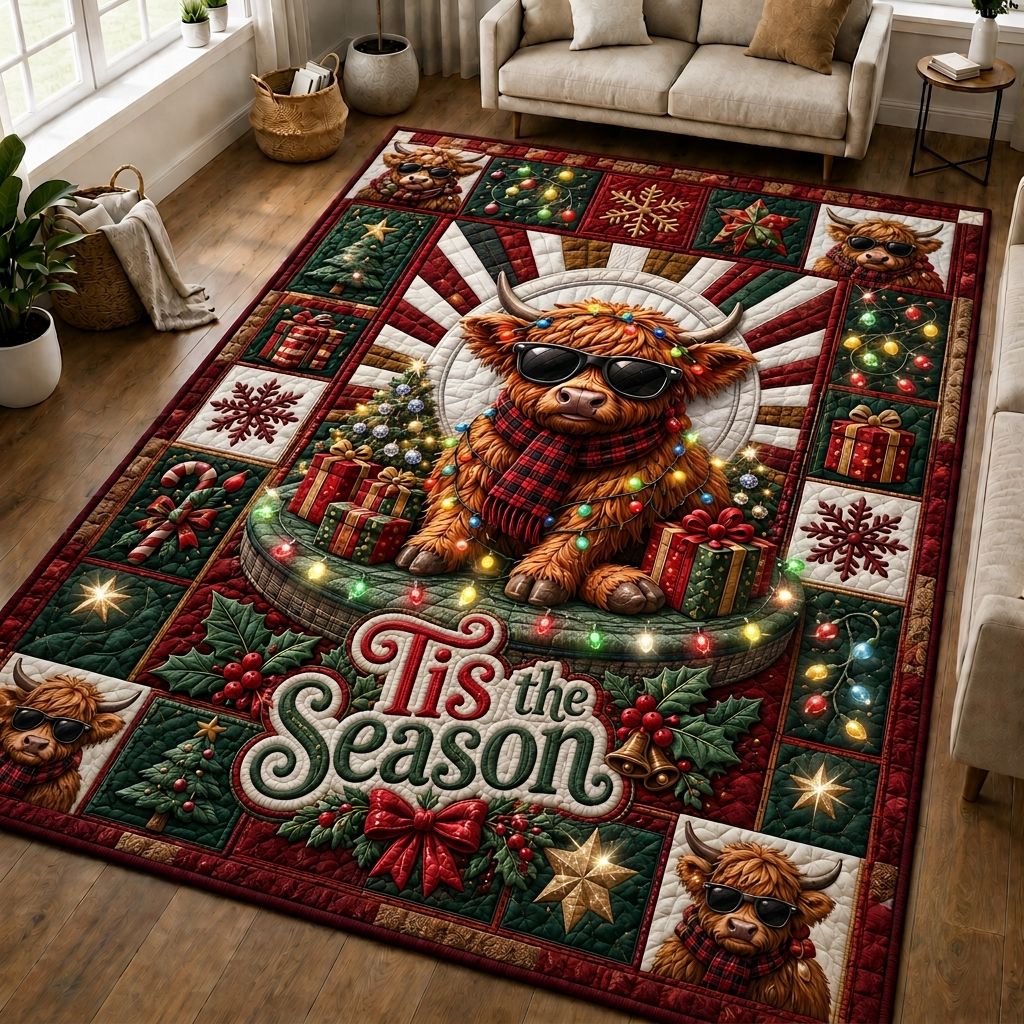 Highland Christmas Cheer Area Rug GFTONPT465