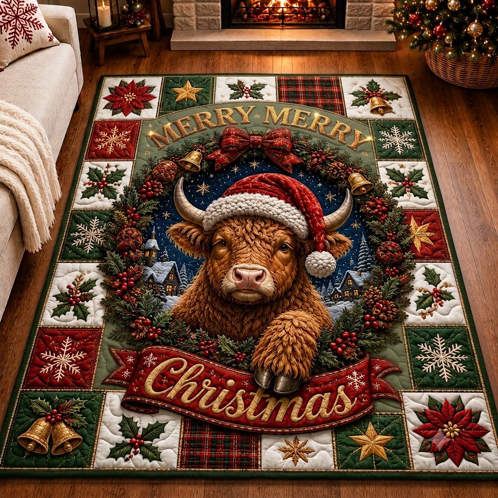 Christmas Highland Magic Area Rug GFTONPT466