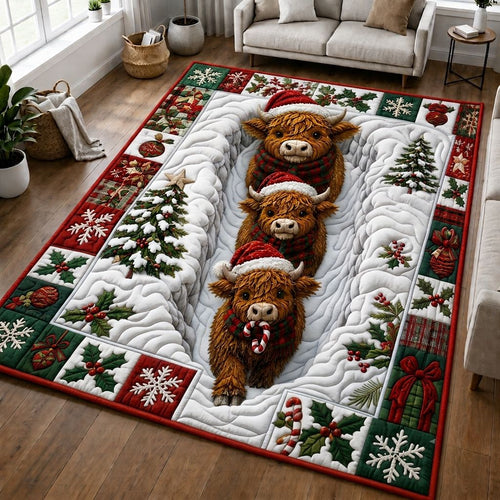 Cozy Highland Christmas Area Rug GFTONPT467