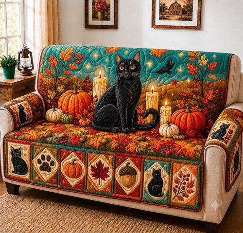 Charming Cat Tales Quilted Sofa Cover GFTONPT473
