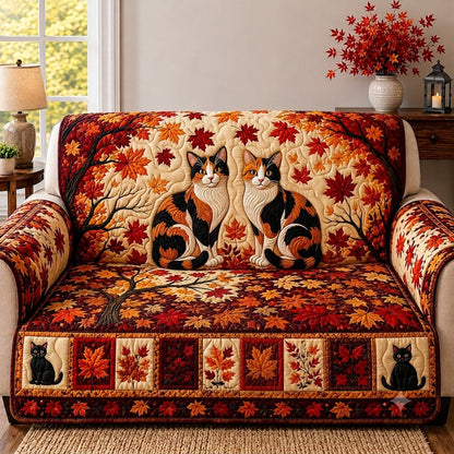 Sweet Cat Cottage Quilted Sofa Cover GFTONPT474