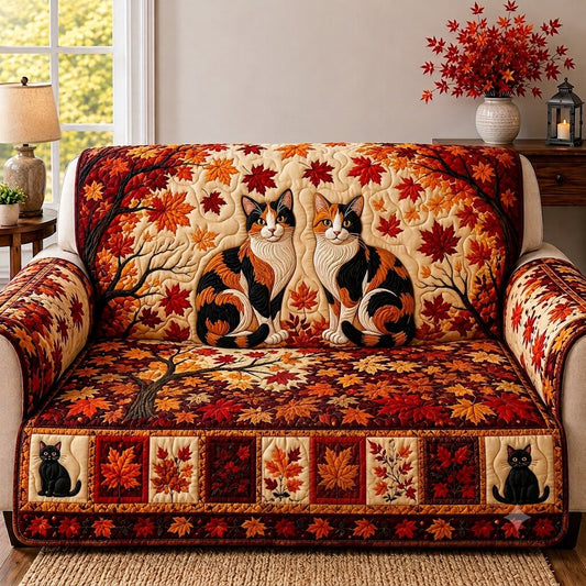 Sweet Cat Cottage Quilted Sofa Cover GFTONPT474