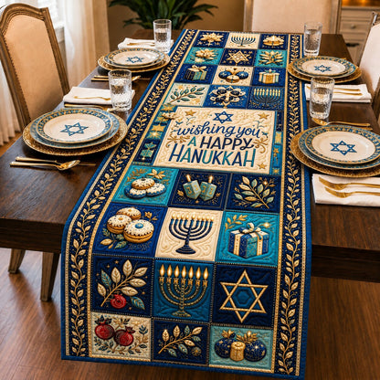 Hanukkah Celebration Quilted Table Runner GFTONPT506