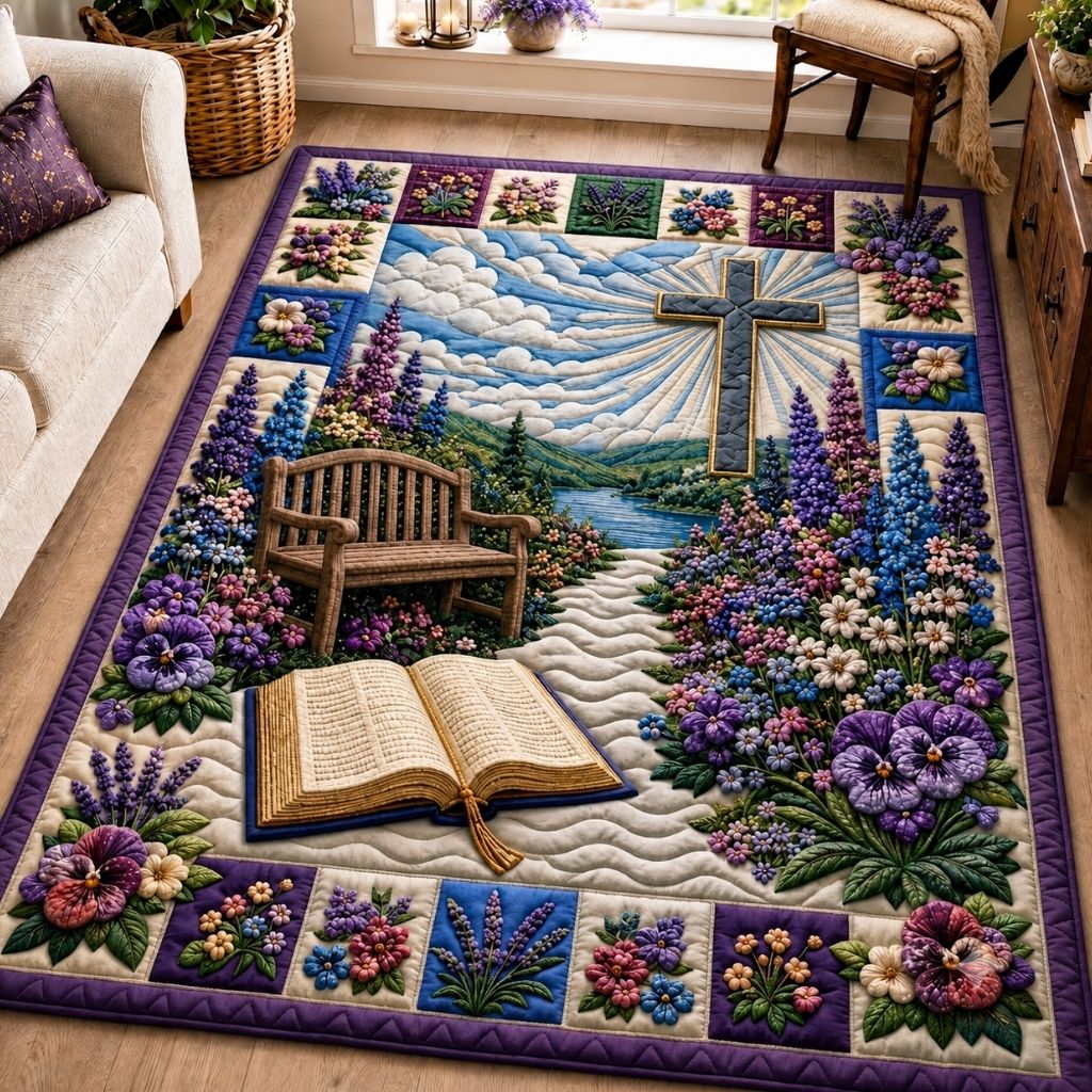 Faith Hope Grace Area Rug GFTONPT542