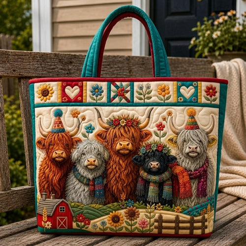 Highland Farm Haven Quilted Tote Bag GFTONPT551
