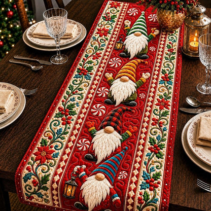Merry Gnome Wishes Quilted Table Runner GFTONPT560