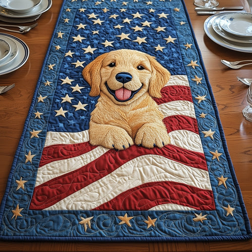 Golden Retriever Quilted Table Runner GFTONT014