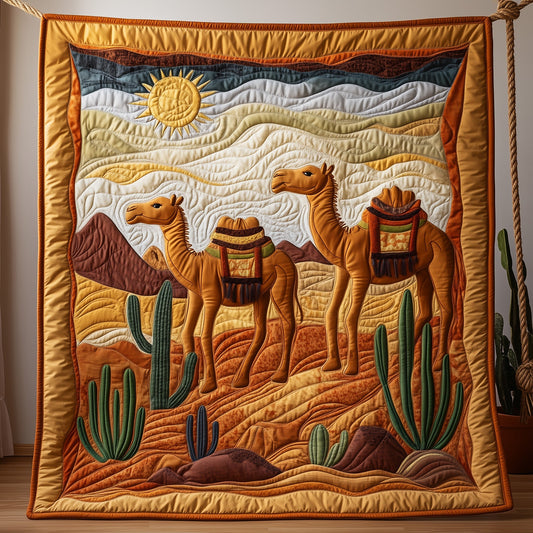 Camel Quilted Blanket GFTONT056