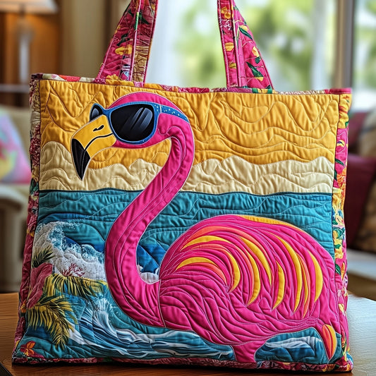 Summer Flamingo Quilted Tote Bag GFTONT1044