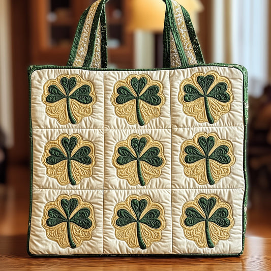Irish Shamrock Quilted Tote Bag GFTONT1069