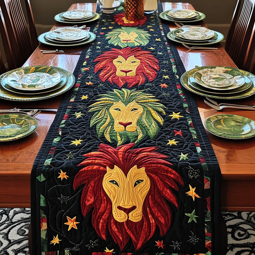 Juneteenth Lion Quilted Table Runner GFTONT106