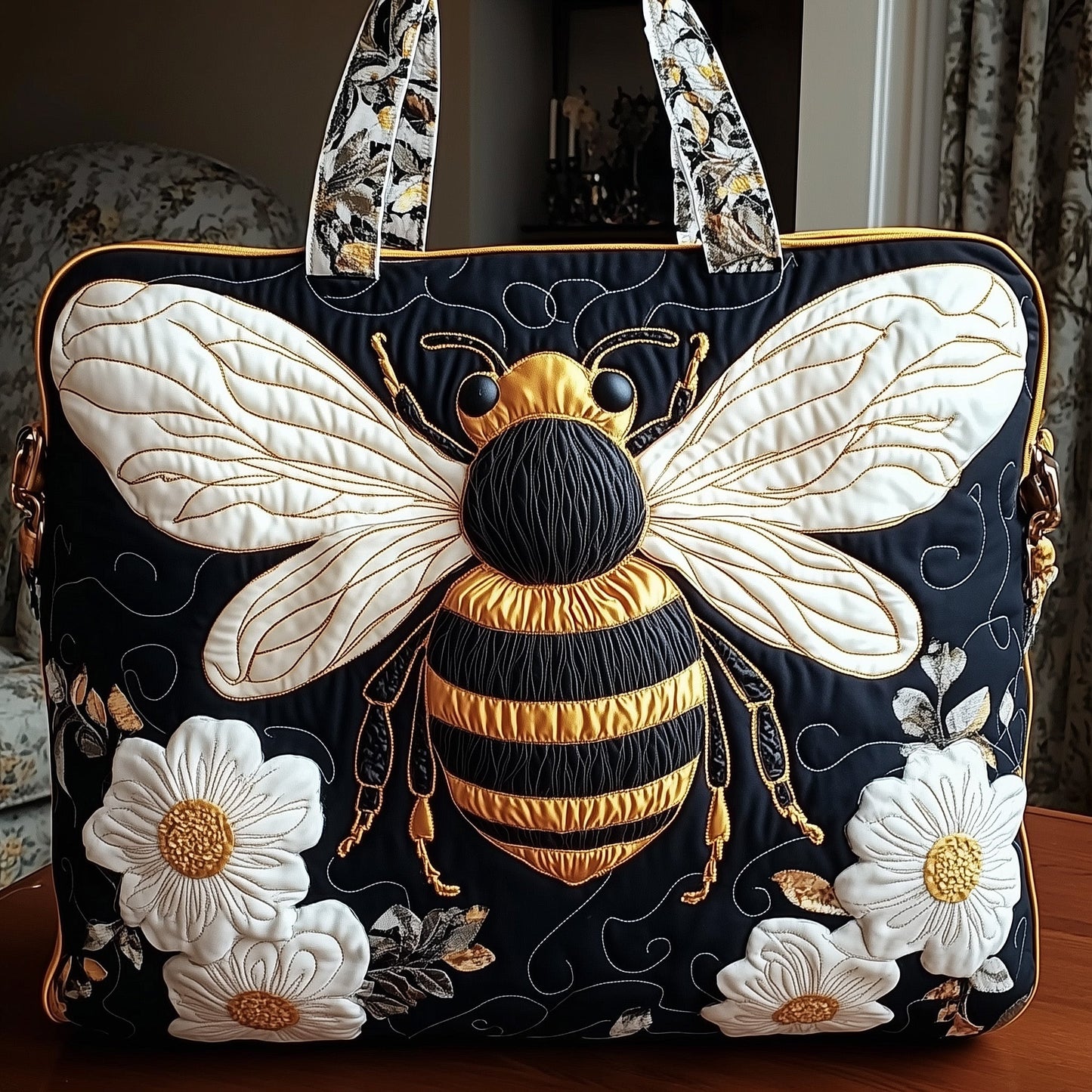Bumblebee Quilted Tote Bag GFTONT1075