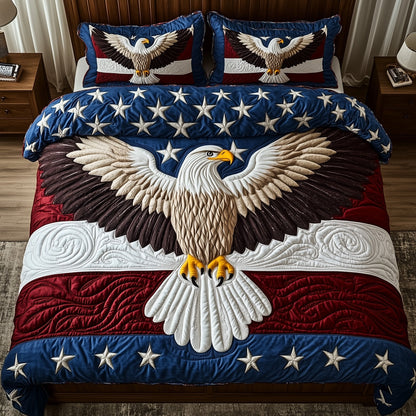 American Eagle 3-Piece Quilted Bedding Set GFTONT1229