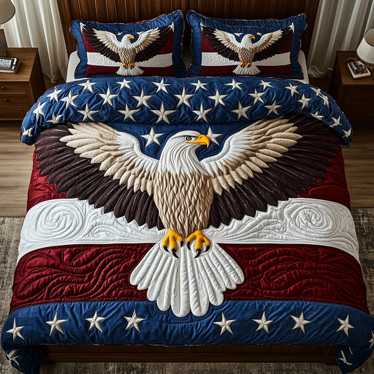 American Eagle 3-Piece Quilted Bedding Set GFTONT1229