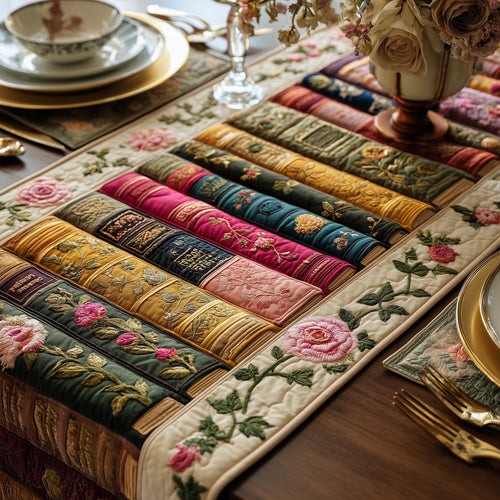 Bookish Quilted Table Runner GFTONT1288