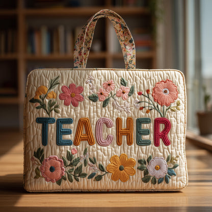 Floral Lesson Quilted Tote Bag GFTONT1344