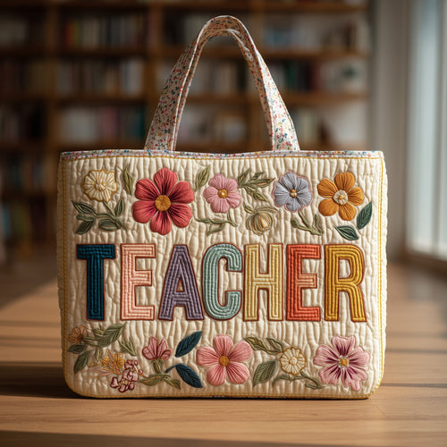 Teacher Quilted Tote Bag GFTONT1348