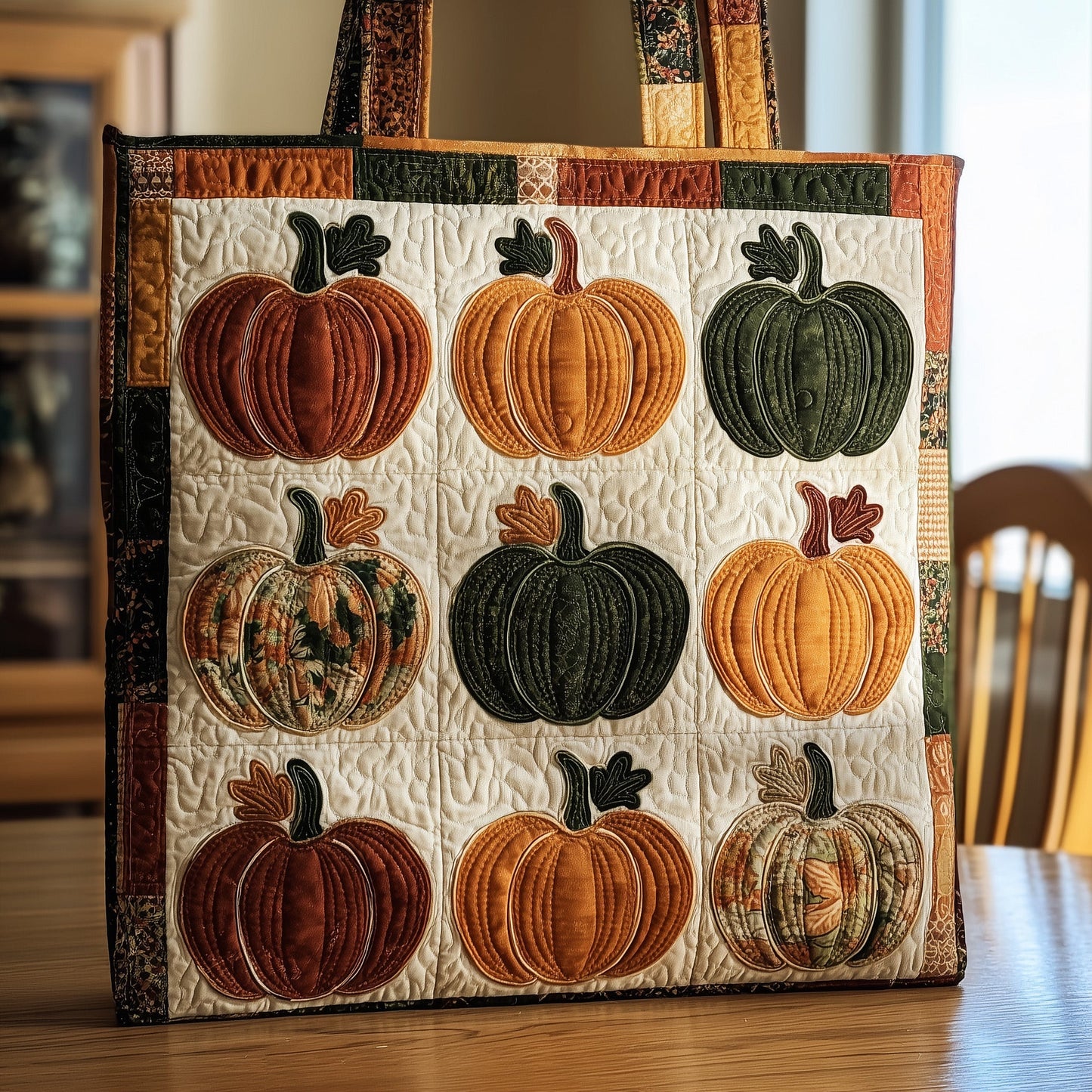 Pumpkin Quilted Tote Bag GFTONT1385