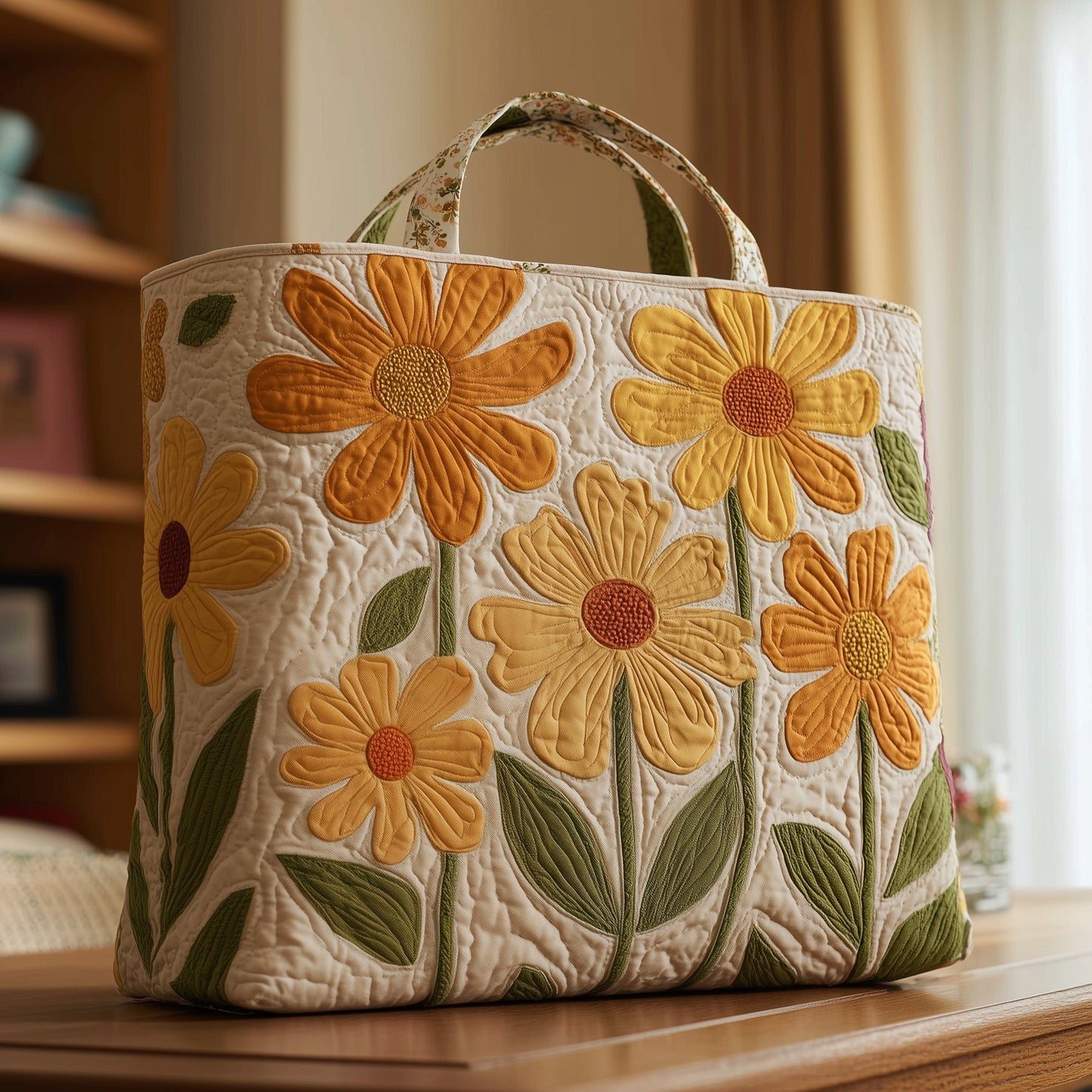 Wild Flower Quilted Tote Bag GFTONT1437