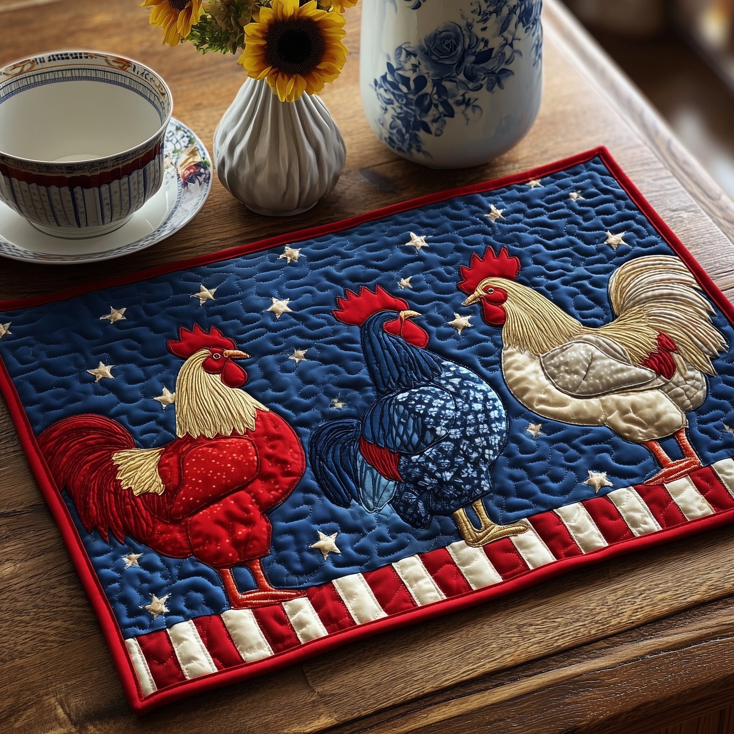 Whimsical Chicken Quilted Placemat GFTONT1670